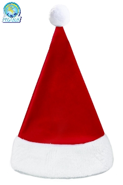 CAPPELLO NATALIZIO LUSSO IN VELLUTO ROSSO